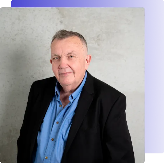 Photograph of Rob Buchel, the Founder and Client Experience Officer of B2B Websites, standing confidently and professionally.